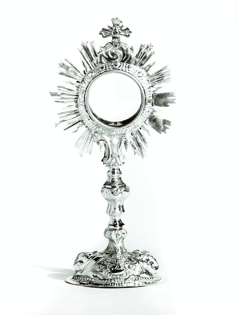 ostensorio, opera isolata - ambito italiano (seconda metà sec. XVIII)