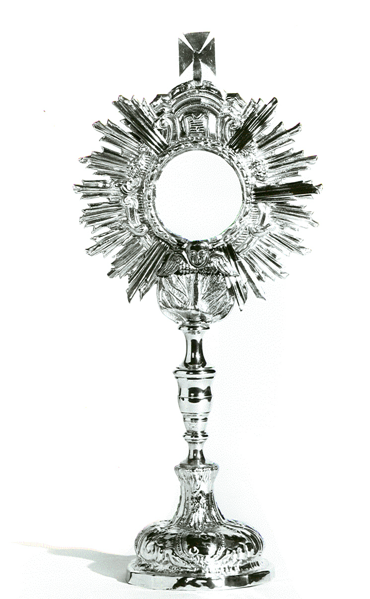 ostensorio, opera isolata - ambito italiano (seconda metà sec. XVIII)