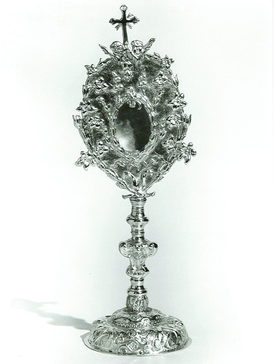 reliquiario - a ostensorio, opera isolata - ambito italiano (sec. XIX)