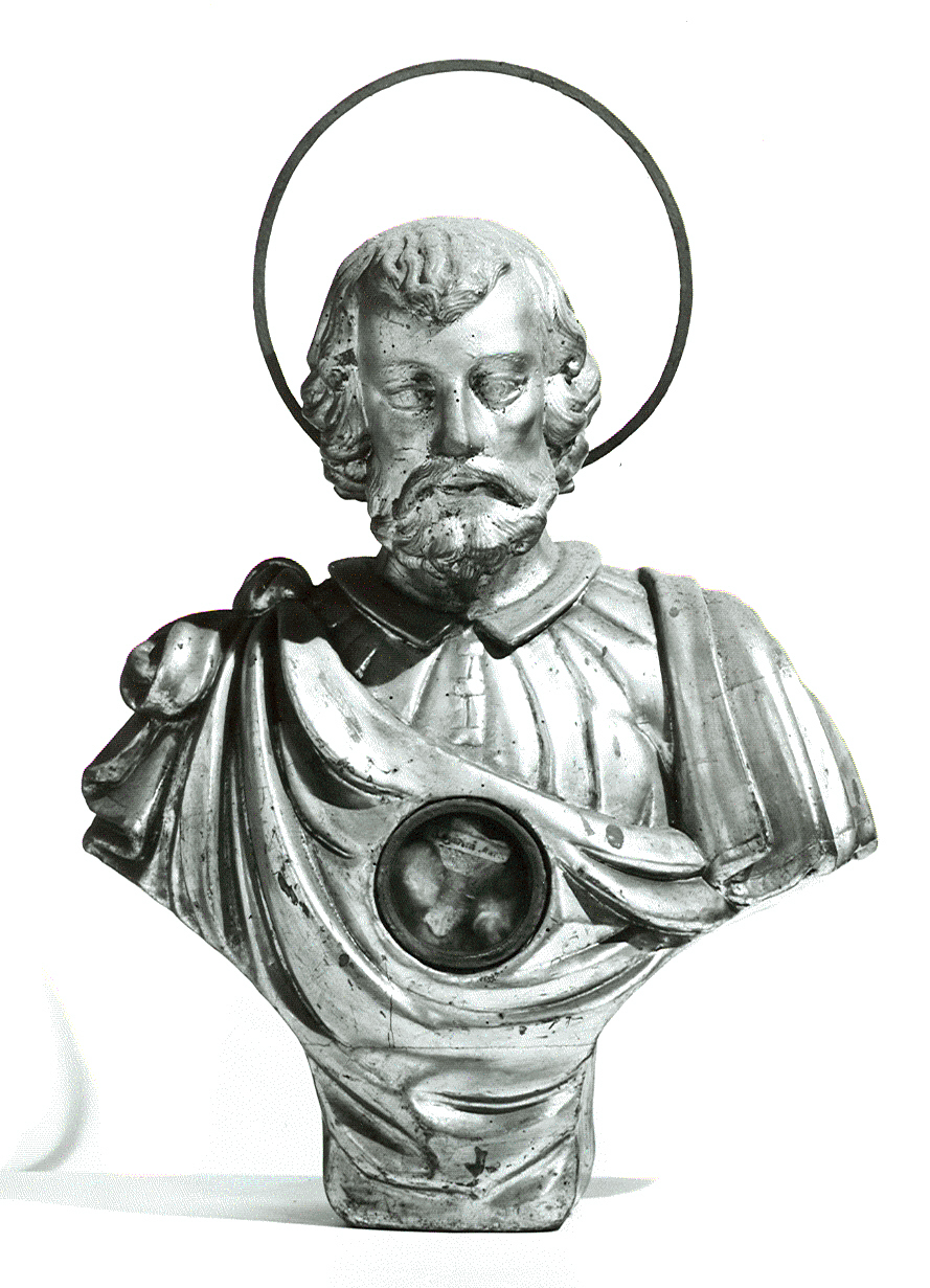 San Quintino Martire (reliquiario - a busto, opera isolata) - ambito italiano (seconda metà sec. XVIII)