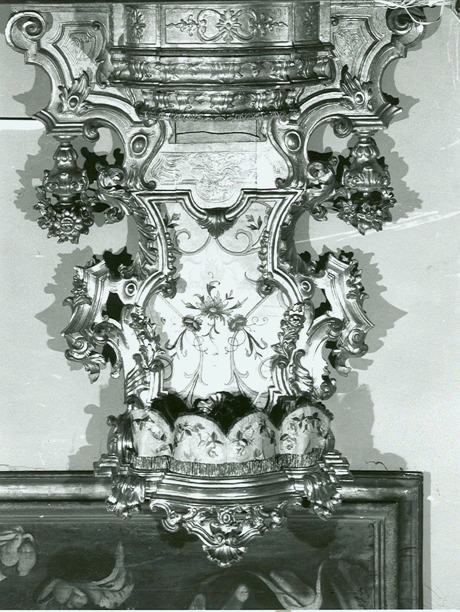 tronetto per esposizione eucaristica, opera isolata - ambito italiano (seconda metà sec. XVIII)