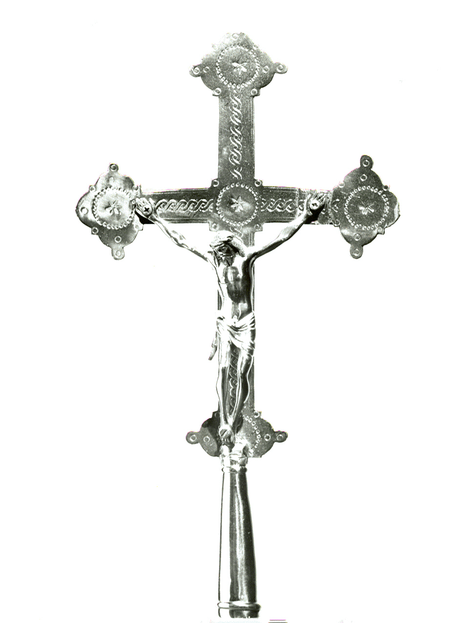 croce processionale, opera isolata - ambito italiano (sec. XIX)