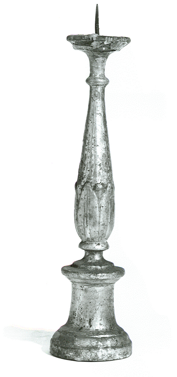 candeliere, opera isolata - ambito italiano (fine sec. XVIII)