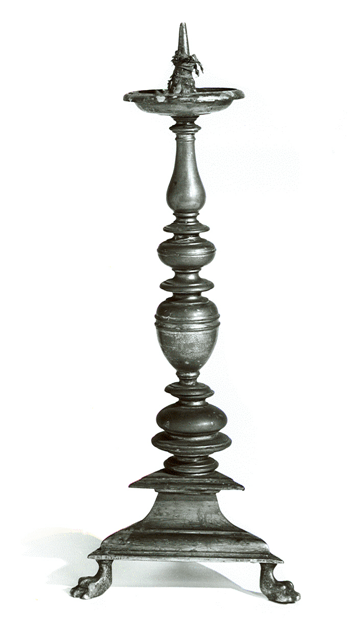 candeliere, opera isolata - ambito italiano (prima metà sec. XIX)