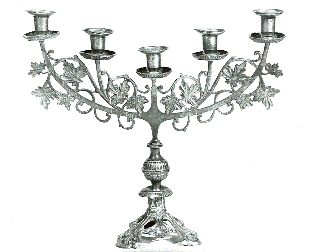 candelabro, opera isolata - ambito italiano (primo quarto sec. XX)