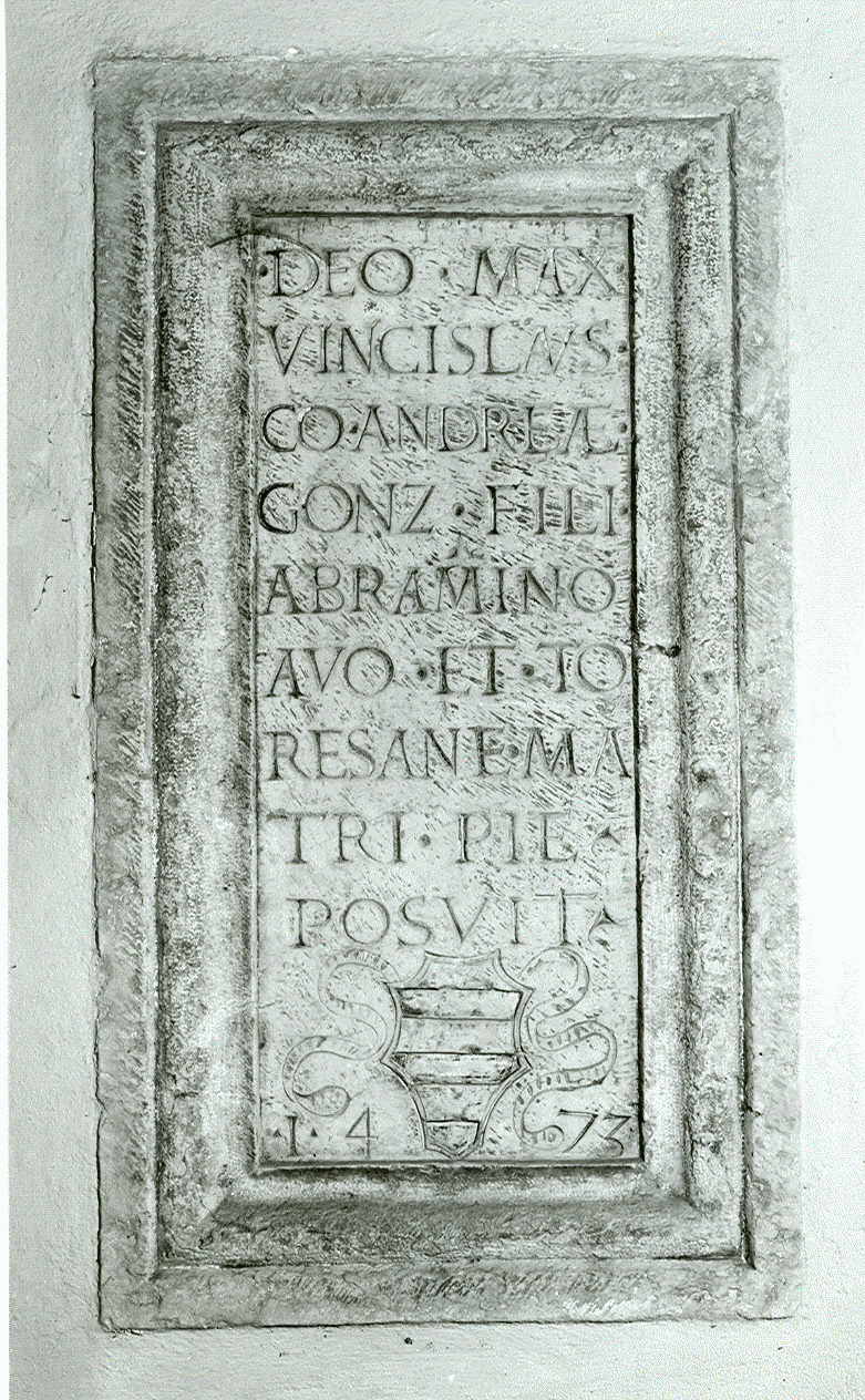 lapide, opera isolata - ambito italiano (sec. XV)