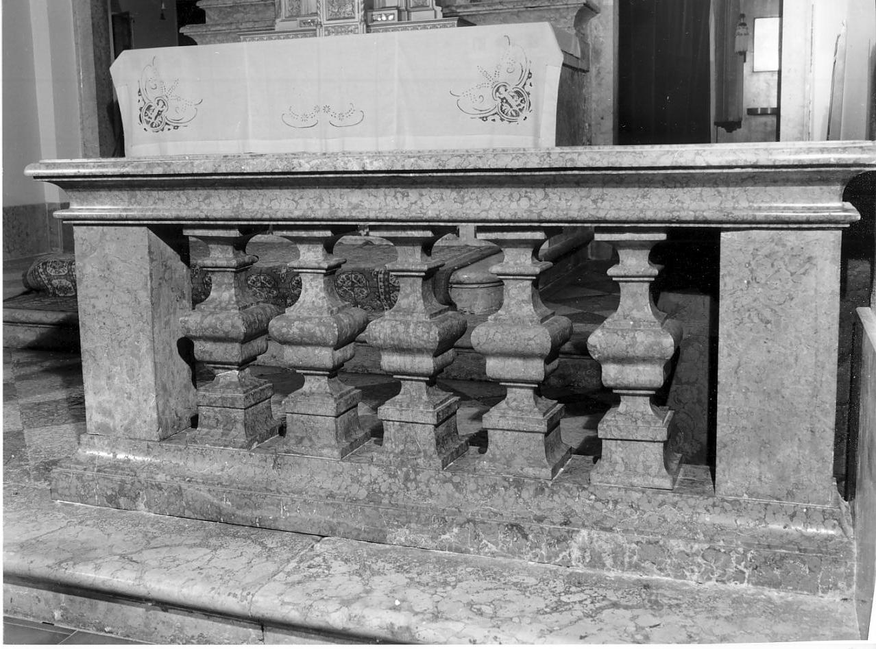 balaustrata, opera isolata di Rangheri Giovan Battista (attribuito) (fine sec. XVII)