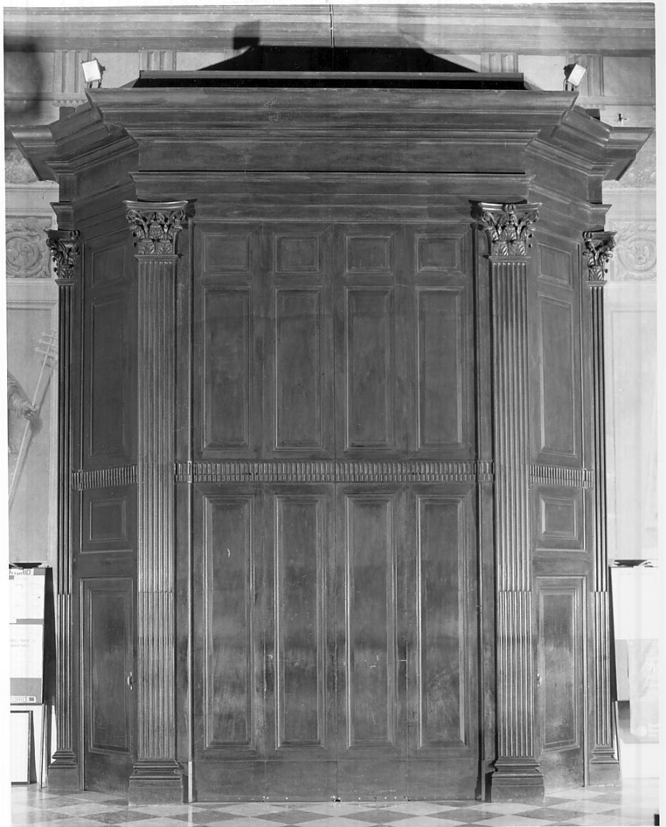 bussola d'ingresso, opera isolata - ambito bresciano (sec. XVIII)