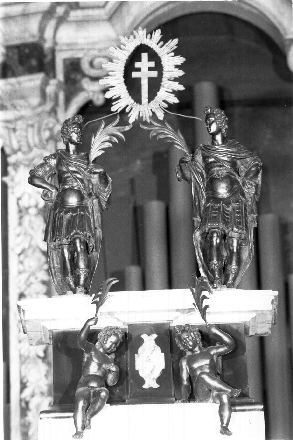 i Santi Faustino e Giovita (statua, elemento d'insieme) di Carra Giovanni Antonio (attribuito) (sec. XVII)