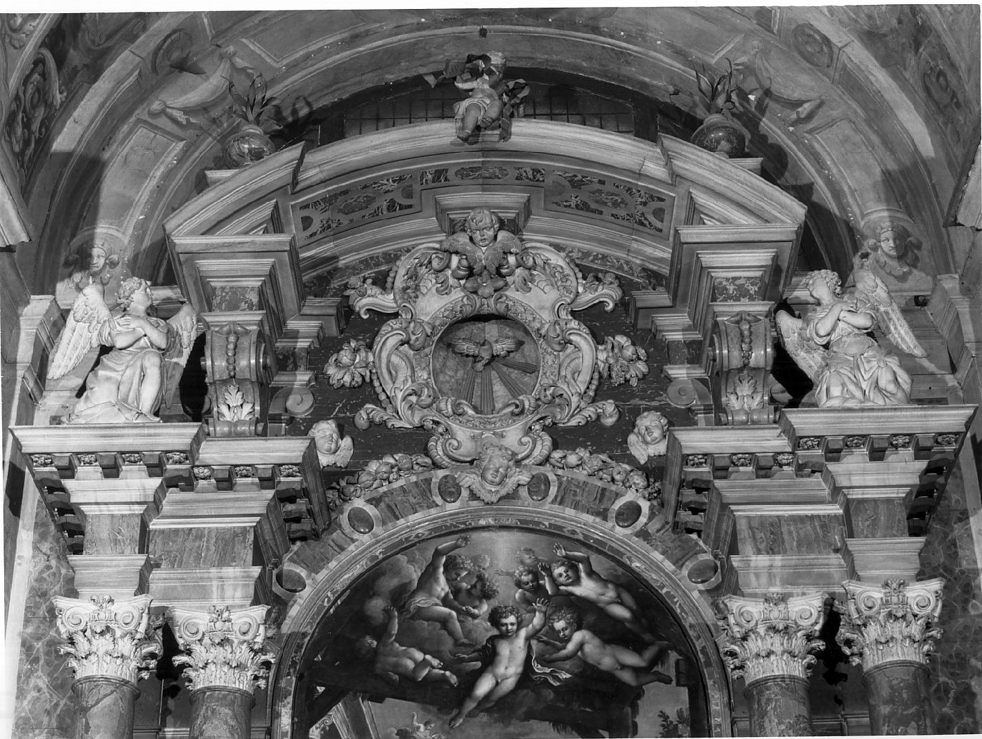 angeli (statua, coppia) di Calegari Sante il Vecchio (attribuito) (prima metà sec. XVIII)