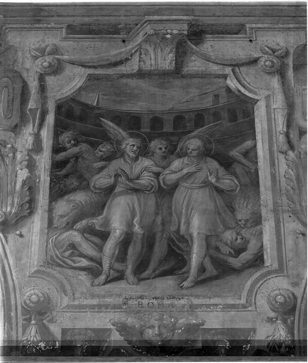 i Santi Faustino e Giovita a Roma (dipinto, elemento d'insieme) di Rama Camillo (attribuito) (sec. XVII)