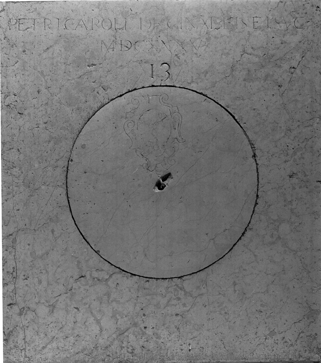 lastra tombale, opera isolata - ambito bresciano (sec. XVII)