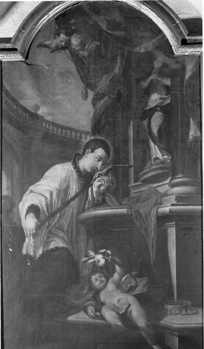 San Luigi (dipinto, opera isolata) di Scalvini Pietro (attribuito) (sec. XVIII)