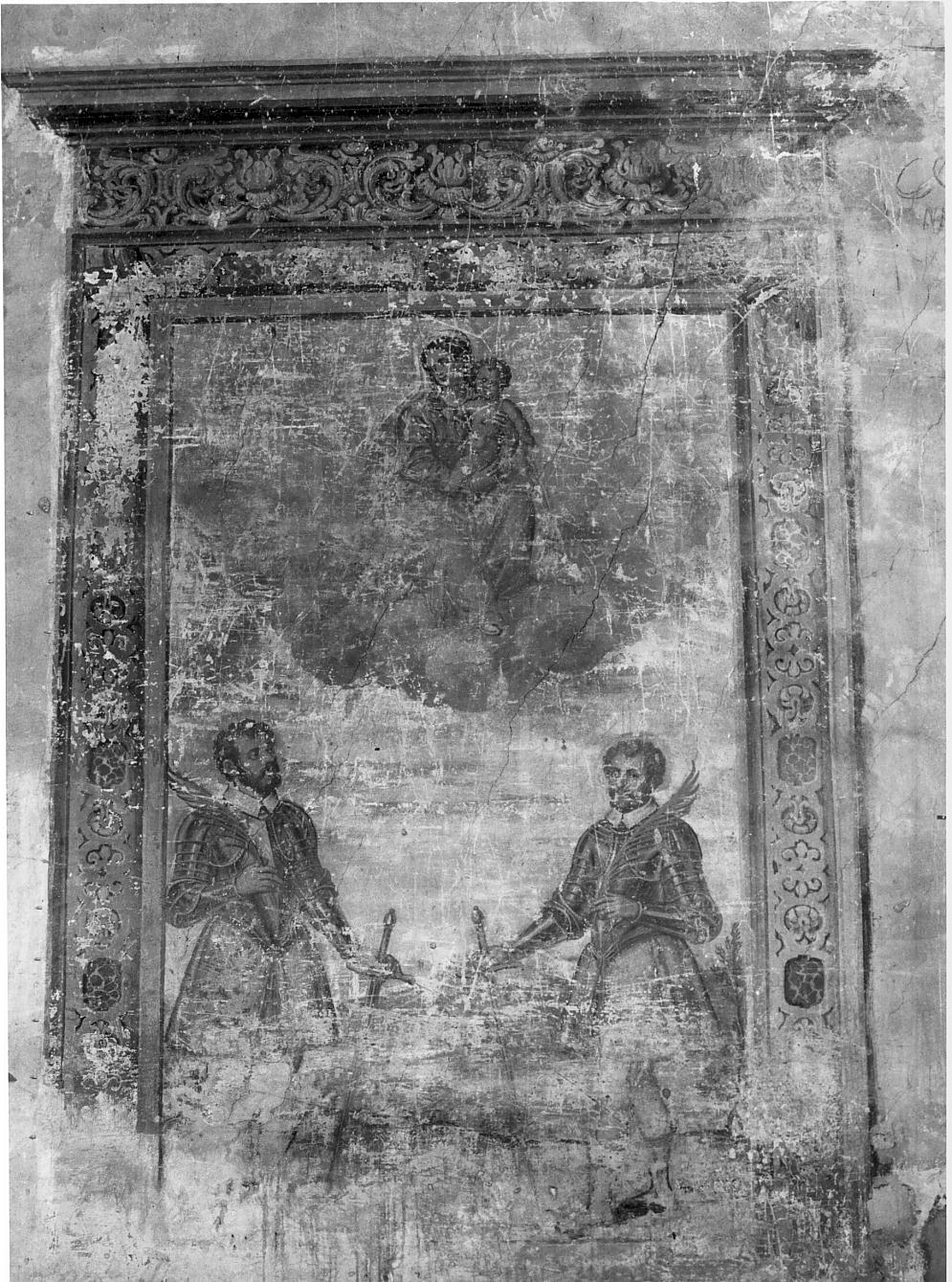 Vergine con Bambino e i Santi Faustino e Giovita (dipinto, opera isolata) - ambito italiano (sec. XVII)