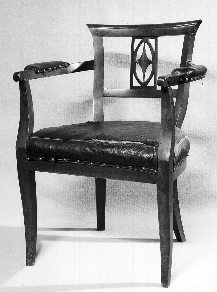 poltroncina, opera isolata - ambito cremonese (sec. XIX)