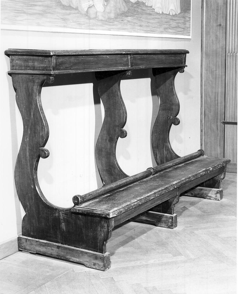 inginocchiatoio, opera isolata - ambito cremonese (sec. XVIII)