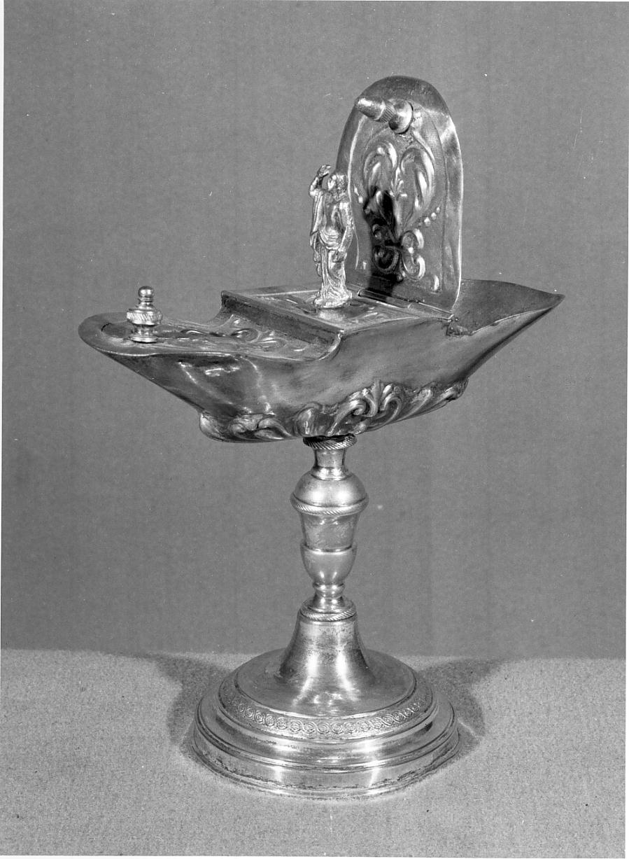 navicella portaincenso - a doppia valva, opera isolata - ambito lombardo (sec. XIX)