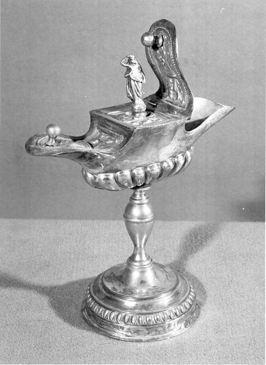 navicella portaincenso - a doppia valva, opera isolata - ambito lombardo (fine sec. XIX)