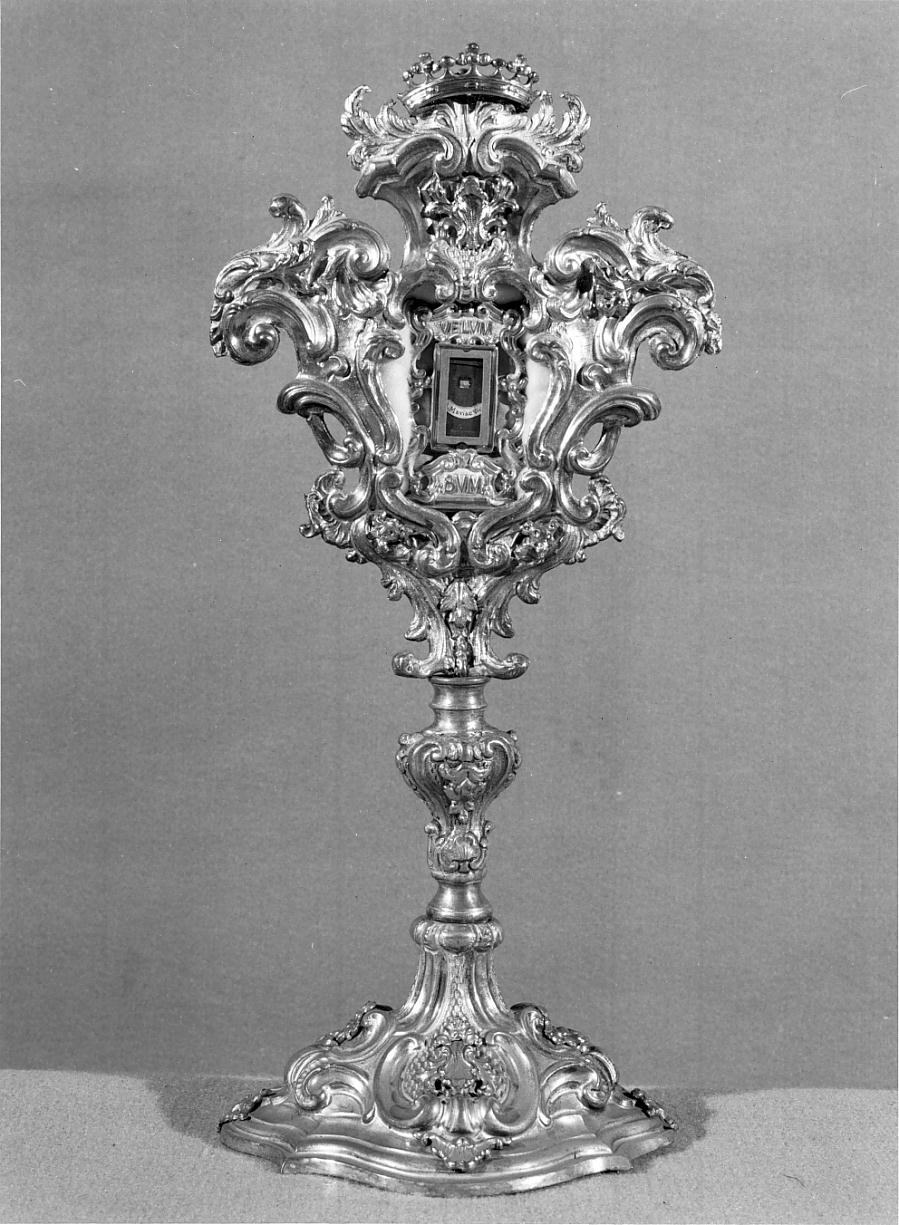 reliquiario - a ostensorio, opera isolata - ambito lombardo (sec. XVIII)