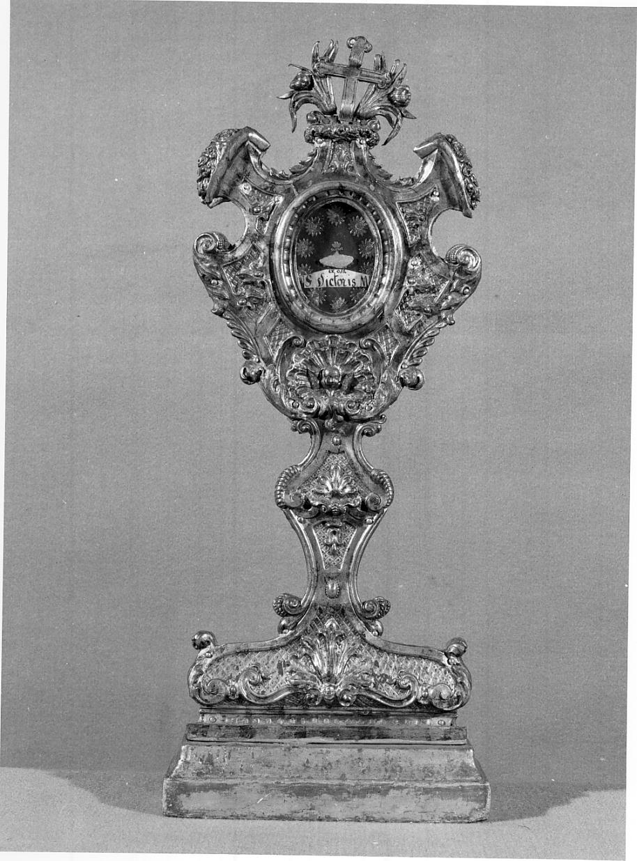 reliquiario - a ostensorio, opera isolata - ambito lombardo (sec. XVIII)