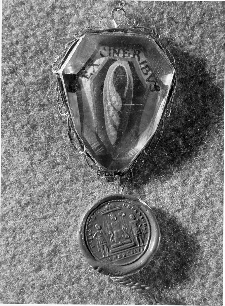 reliquiario a capsula - a medaglione, opera isolata - ambito lombardo (sec. XVIII)