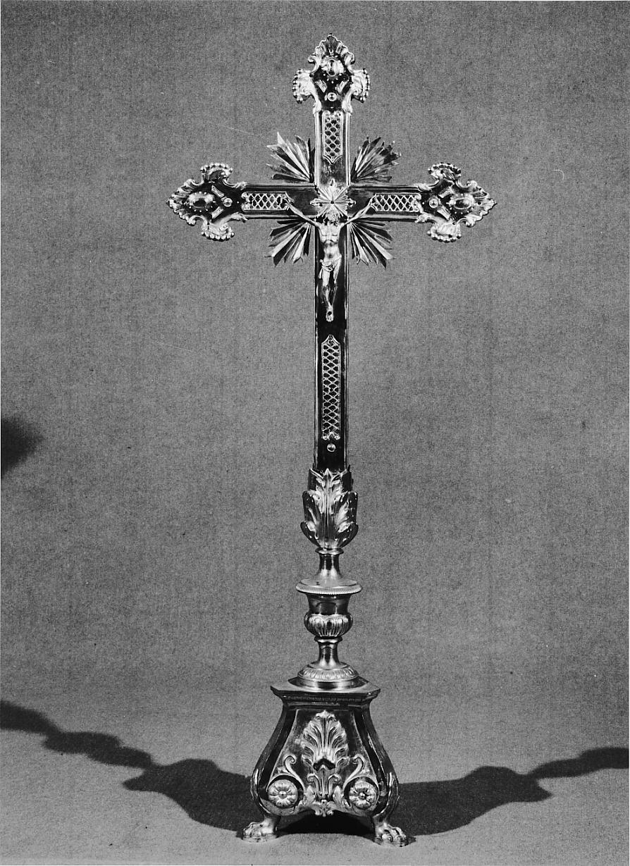 croce d'altare, opera isolata - manifattura di Lodi (inizio sec. XX)