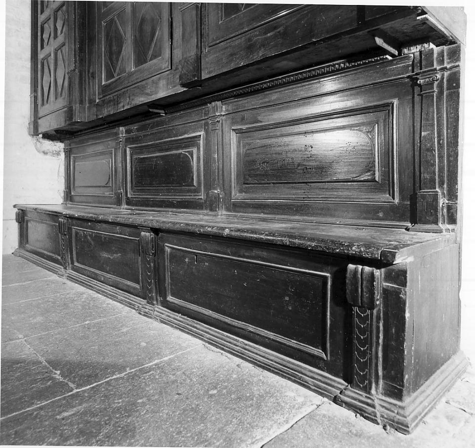 cassapanca, opera isolata - manifattura cremonese (sec. XVIII)