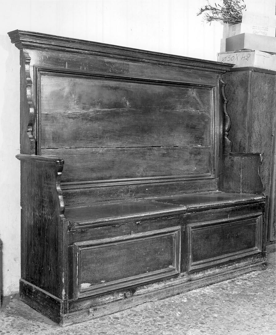 cassapanca, opera isolata - manifattura cremonese (fine sec. XVII)