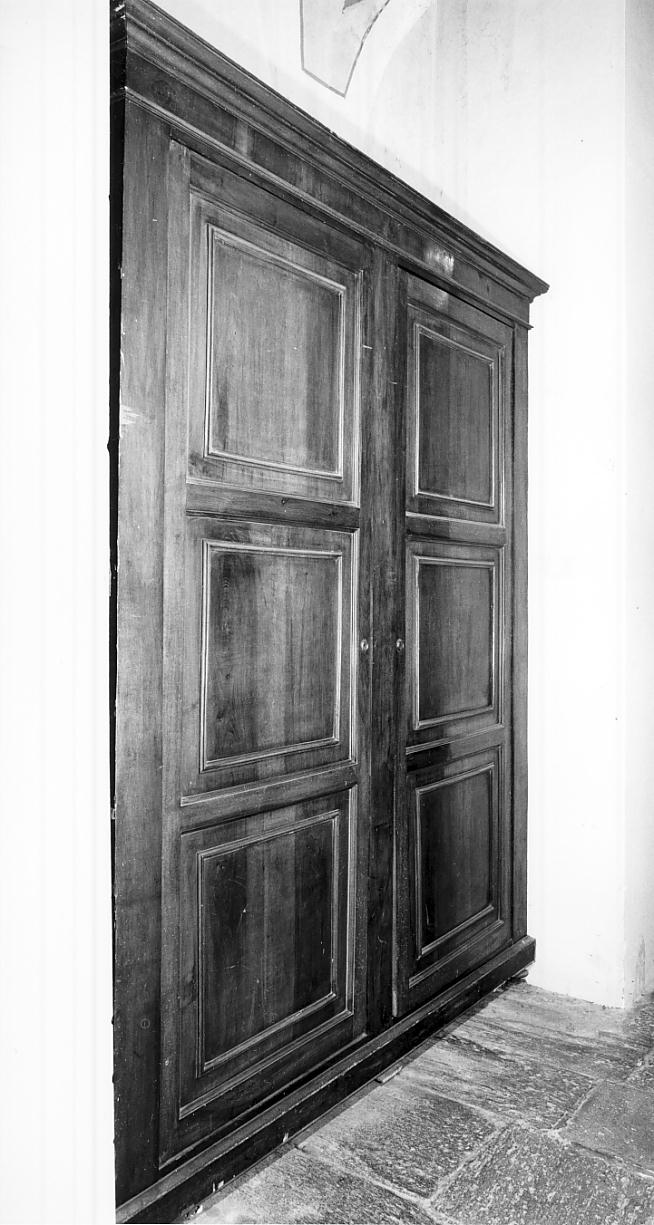 armadio da sacrestia, opera isolata - manifattura cremonese (sec. XIX)