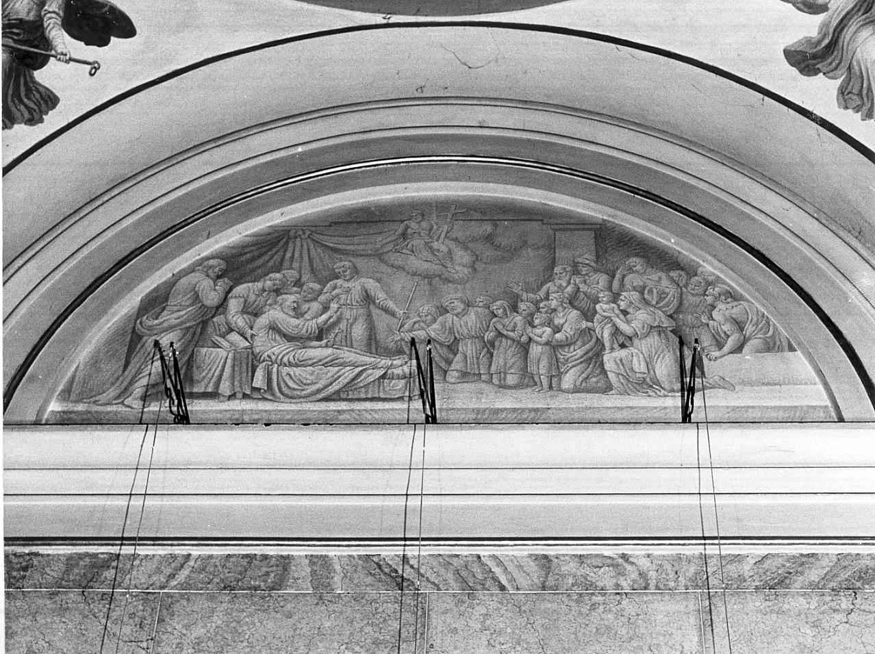 la morte di San Vigilio (dipinto, elemento d'insieme) di Teosa Giuseppe (attribuito) (prima metà sec. XIX)