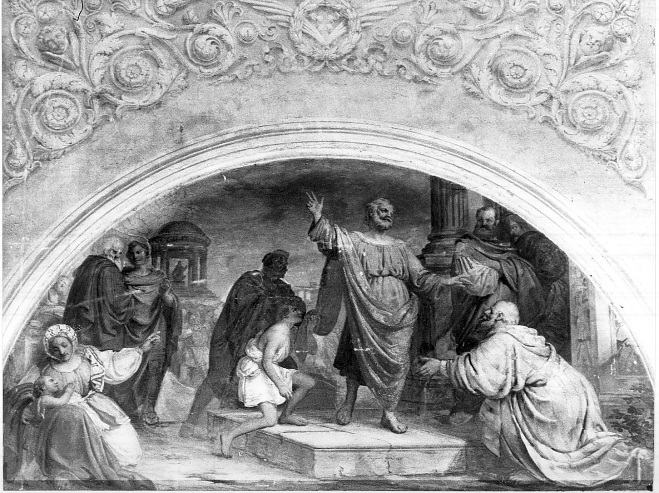 la predicazione di Sant'Andrea (dipinto, opera isolata) di Inganni Angelo (attribuito) (metà sec. XIX)