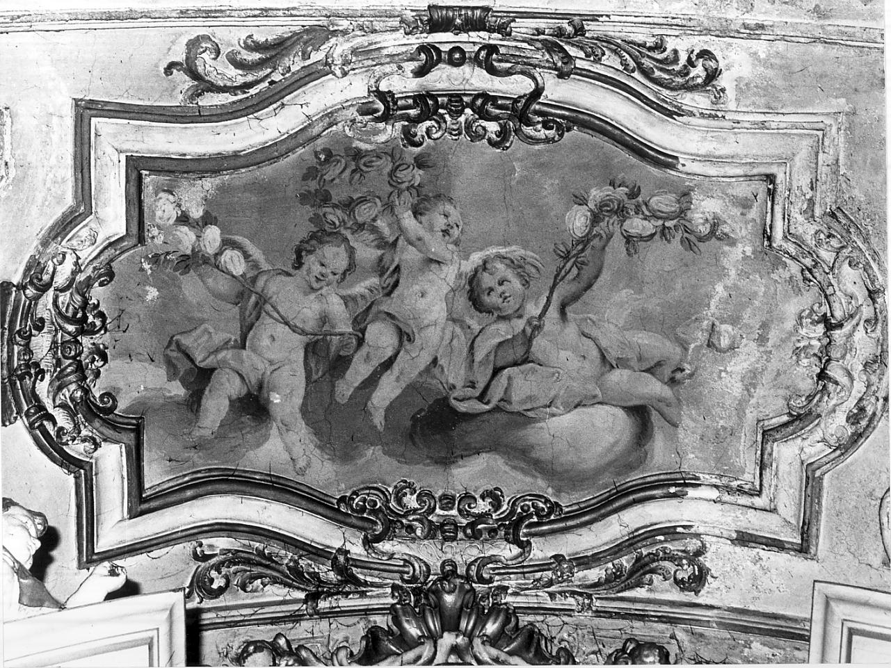 tre angioletti (dipinto, opera isolata) - ambito italiano (seconda metà sec. XVIII)