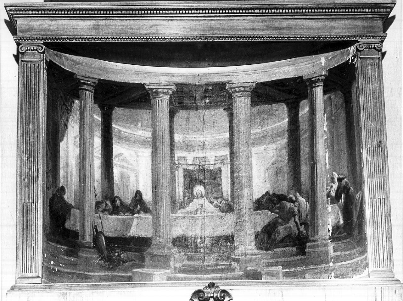 ultima cena (dipinto, opera isolata) di Loverini Ponziano (attribuito) (fine sec. XIX)