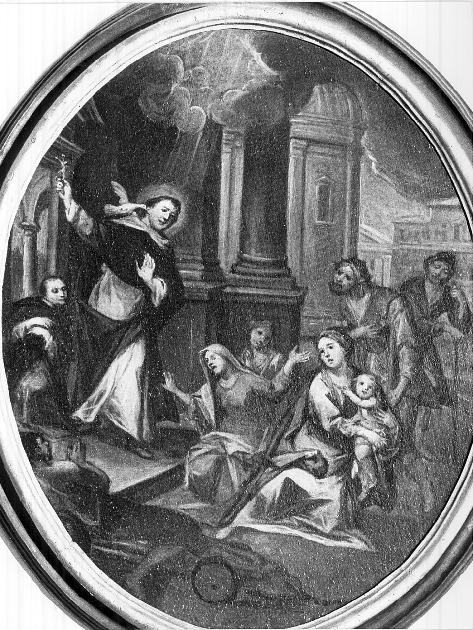 la predicazione di San Domenico (dipinto, opera isolata) - ambito veneto (sec. XVIII)