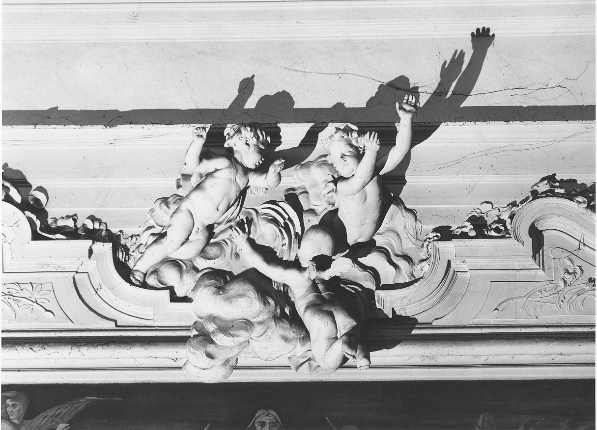 putti alati (statua, complesso decorativo) - ambito italiano (terzo quarto sec. XVIII)