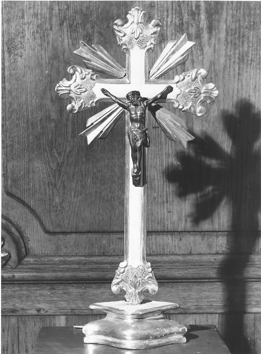 croce d'altare, opera isolata - ambito italiano (seconda metà sec. XVIII)
