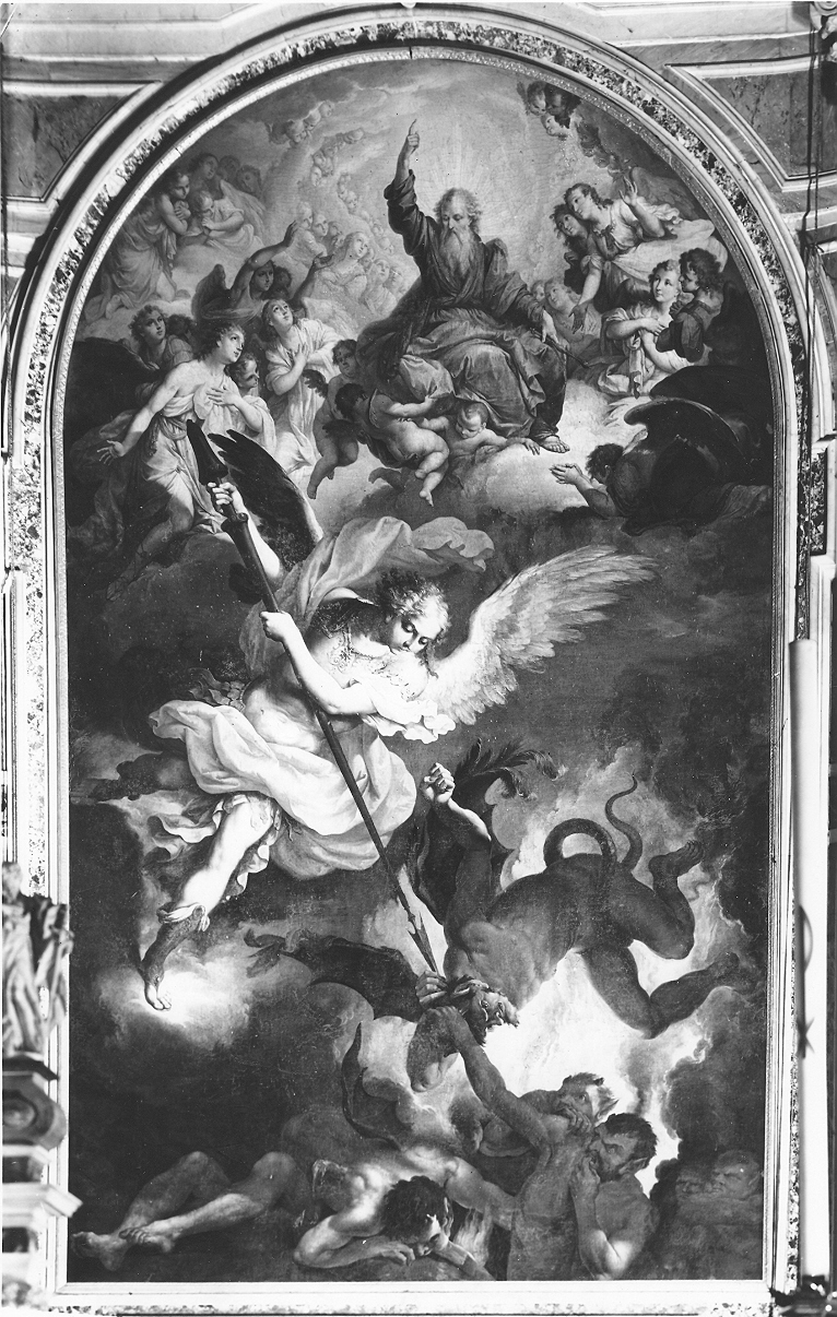 San Michele Arcangelo (dipinto, opera isolata) di Ugolini Augusto (sec. XIX)