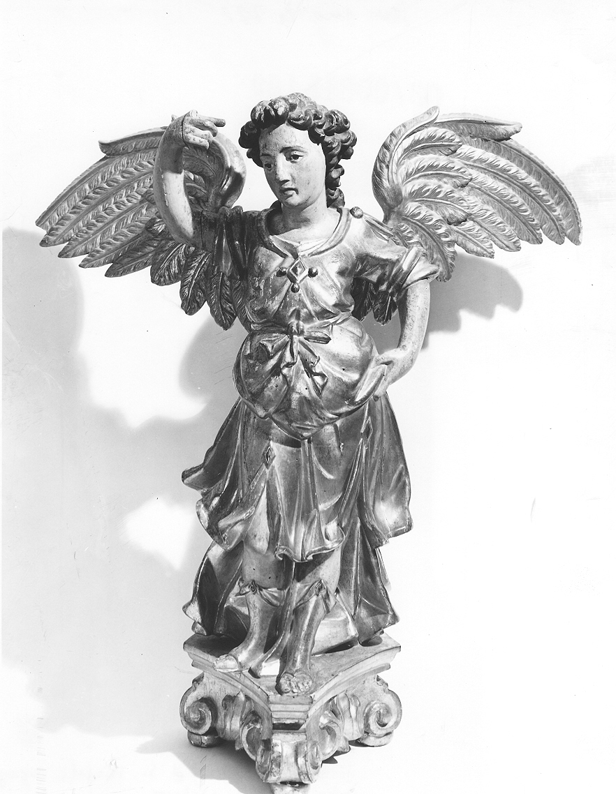 angelo (candelabro - a statua, coppia) - ambito italiano (seconda metà sec. XVIII)