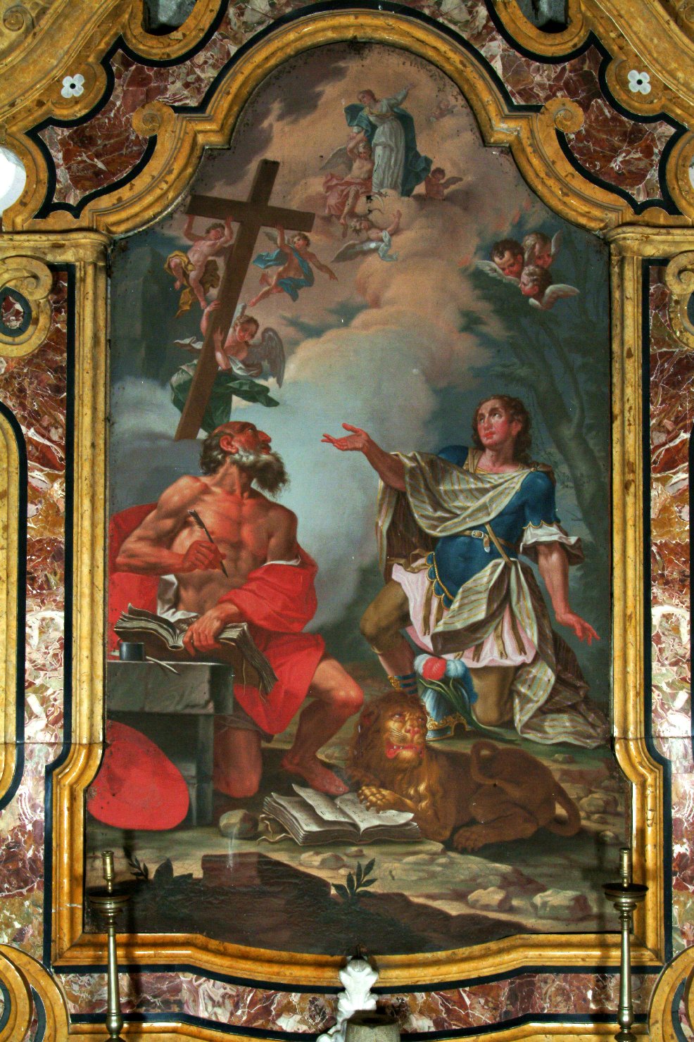 San Girolamo e San Giusto (dipinto, elemento d'insieme) - ambito mantovano (terzo quarto sec. XVIII)
