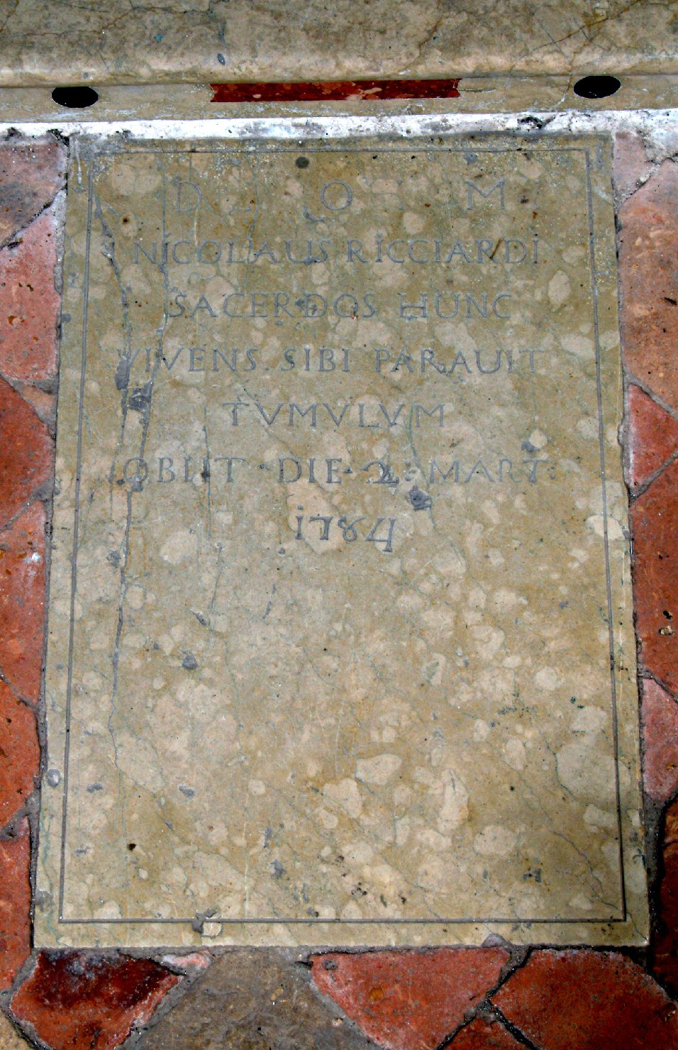 lapide tombale, opera isolata - ambito mantovano (sec. XVIII)