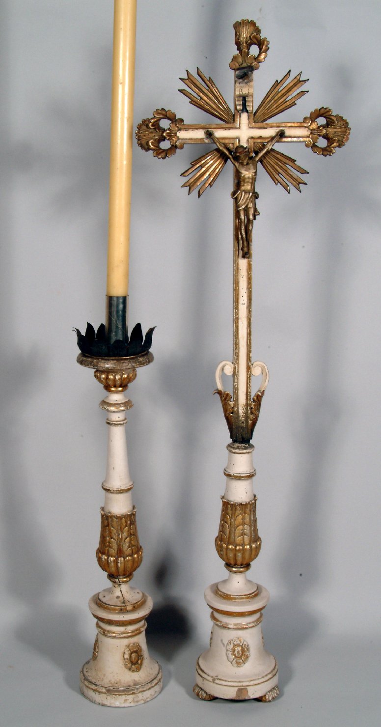 servizio d'altare, insieme - ambito lombardo (prima metà sec. XIX)