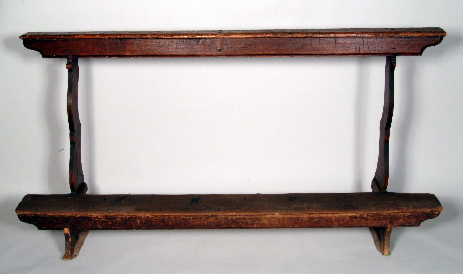 banco da chiesa, serie - ambito lombardo (seconda metà sec. XVIII)