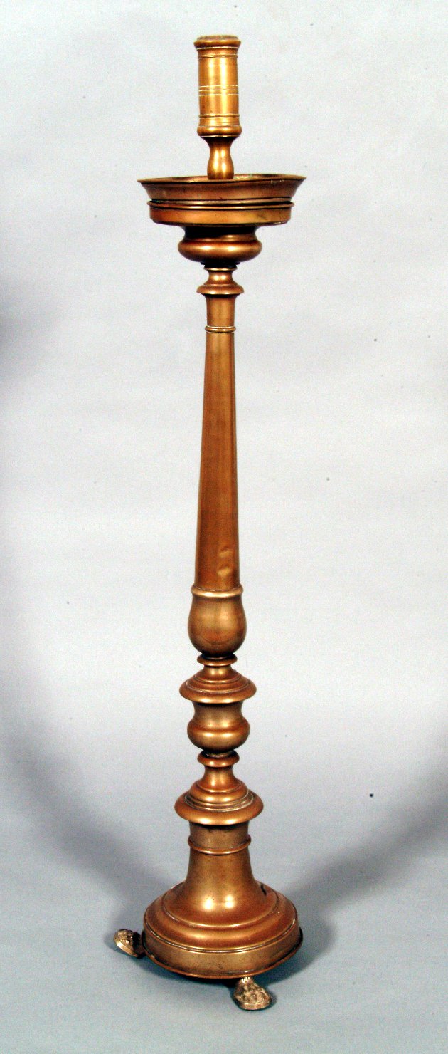 candeliere d'altare, serie - ambito lombardo (seconda metà sec. XIX)