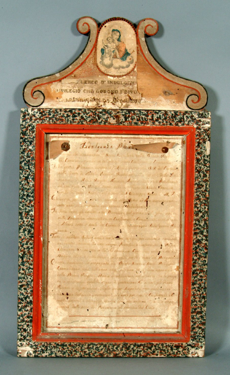 targa, opera isolata - ambito lombardo (prima metà sec. XIX)