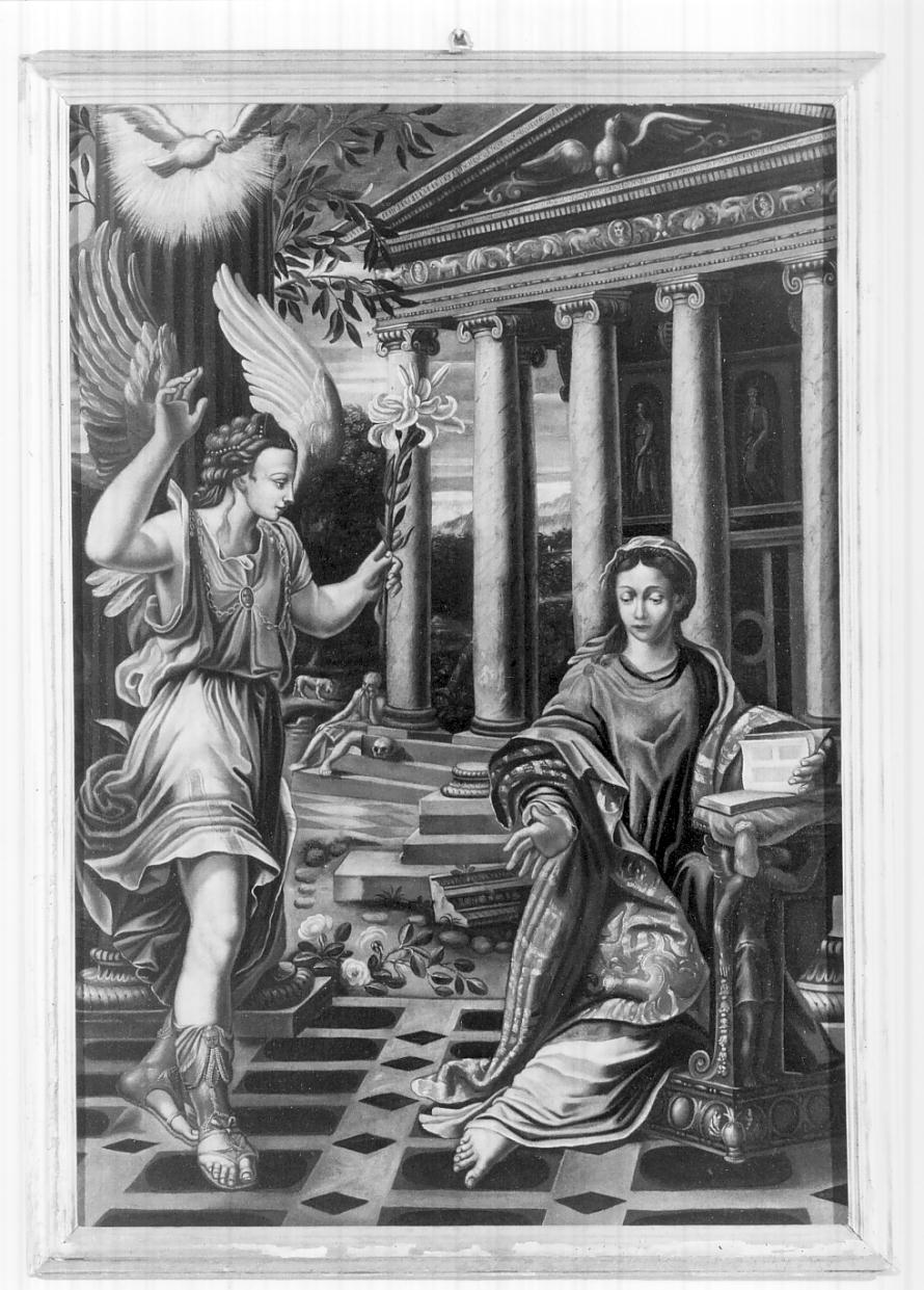 Annunciazione (dipinto, opera isolata) - ambito italiano (sec. XVI)