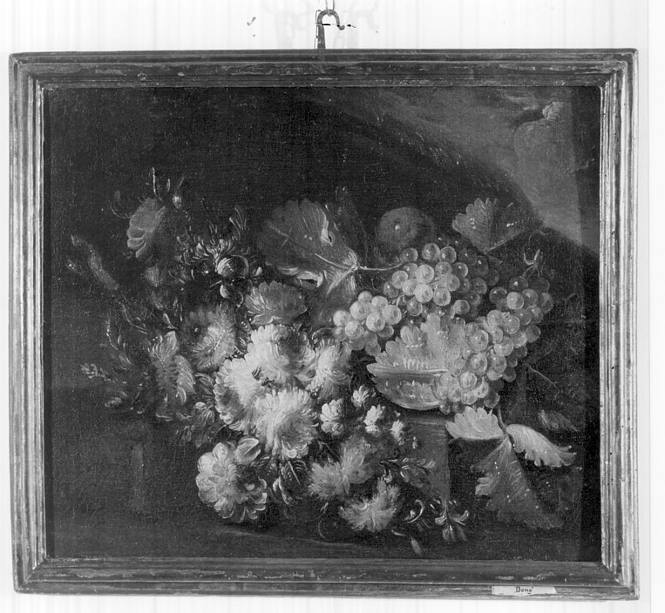 natura morta con fiori e frutta (dipinto, opera isolata) di Rossi G. Battista (attribuito) (prima metà sec. XVII)