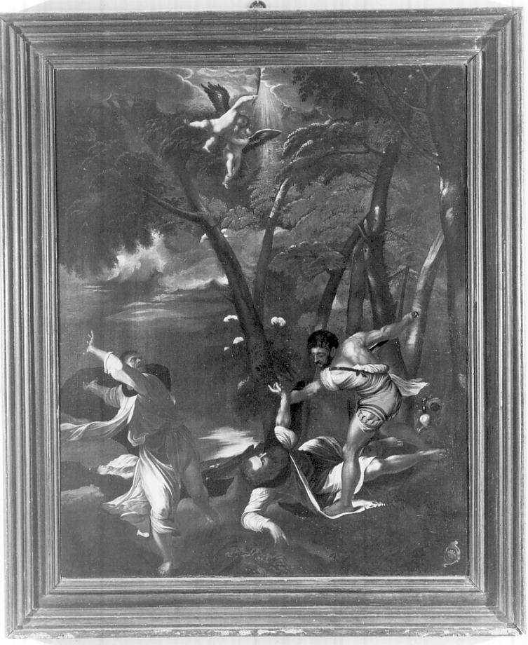 Martirio di San Pietro da Verona (dipinto, opera isolata) di Savi Domenico (attribuito) (metà sec. XVII)