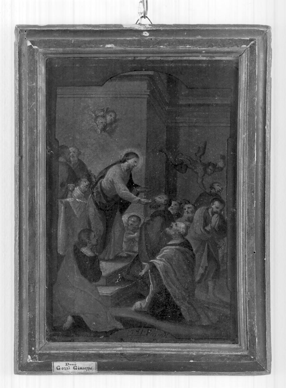 comunione degli apostoli (dipinto, opera isolata) di Araldi Felice (attribuito) (sec. XVIII)
