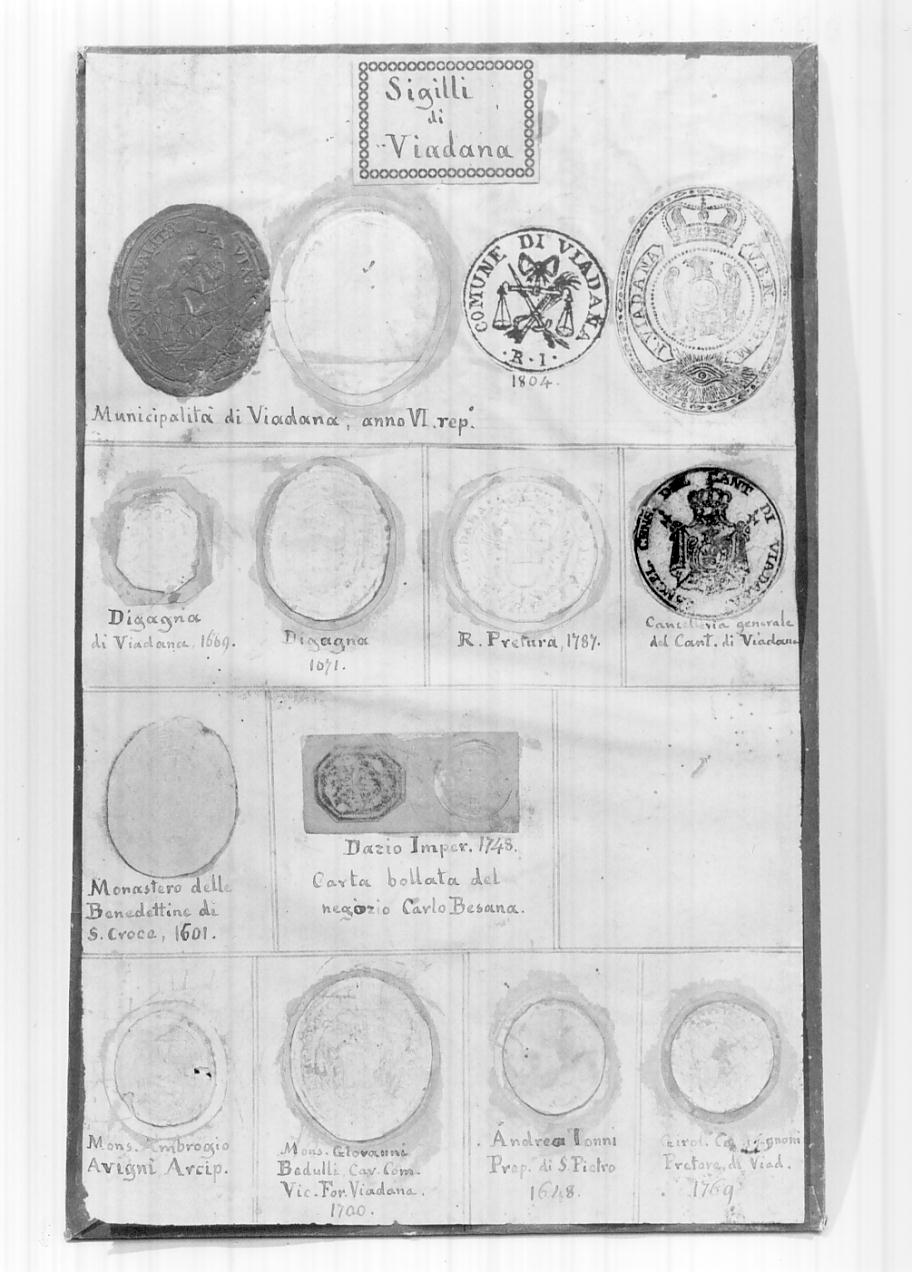 sigillo, opera isolata - ambito italiano (metà sec. XVII)