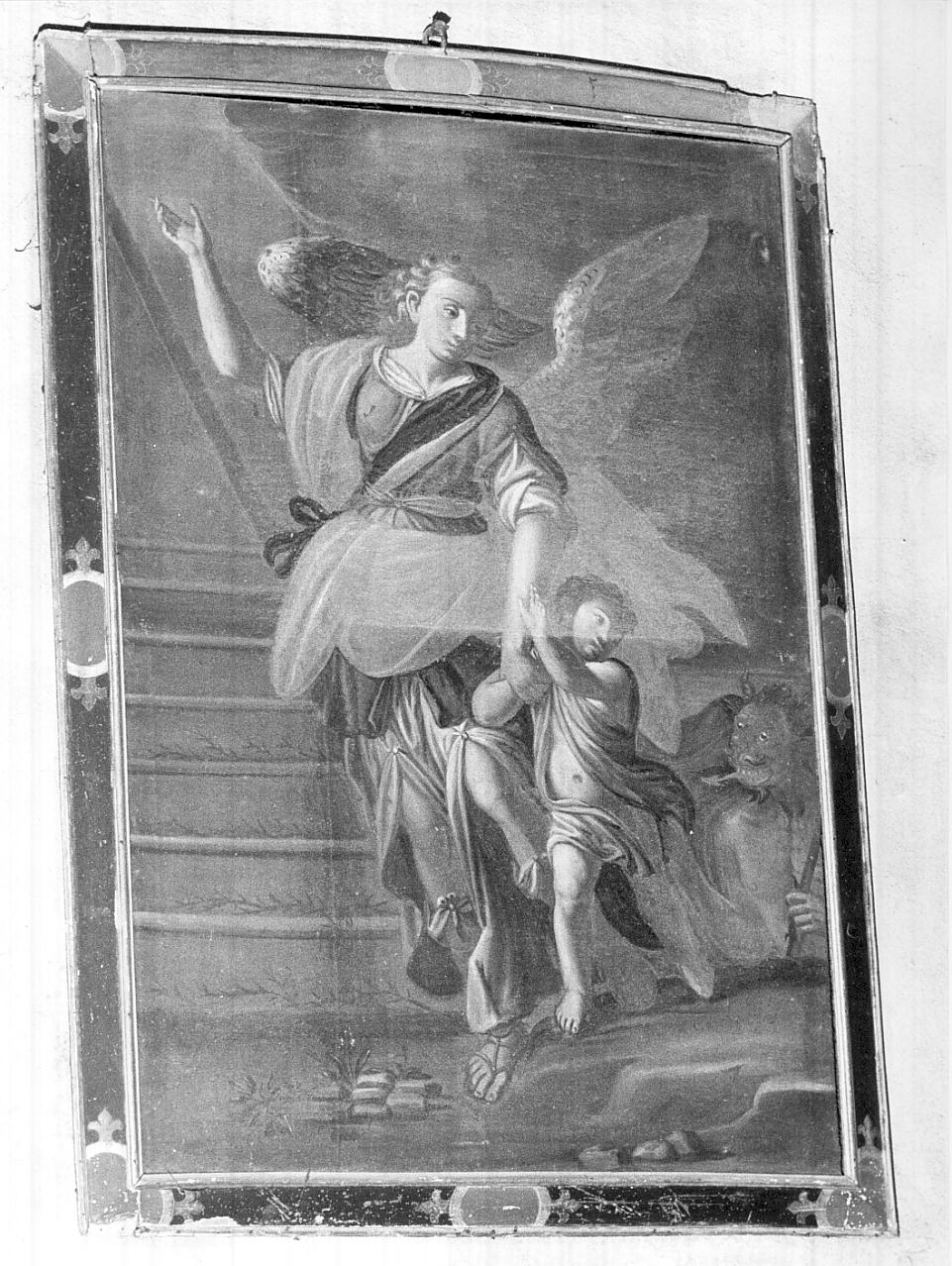 angelo custode (dipinto, opera isolata) - ambito veneto (seconda metà sec. XVII)